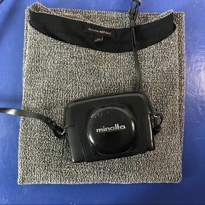 Banana Republic Gray black bell flare sleeve med